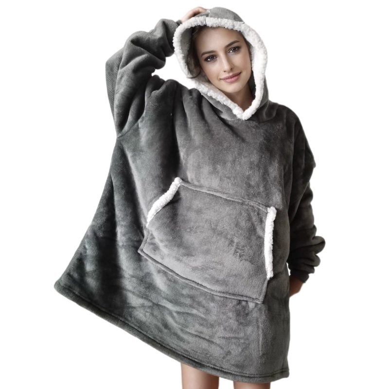 Wearable Adult Super Soft Flan - Sherpa Hoodie Fleece のレビューと価格