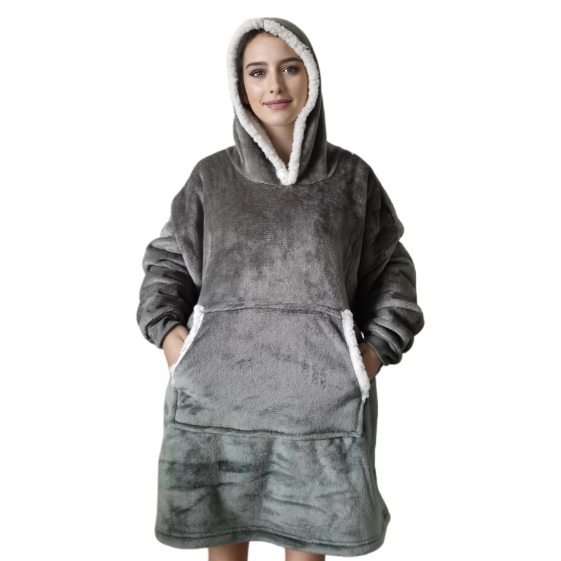 Wearable Adult Super Soft Flan - Sherpa Hoodie Fleece のレビューと価格
