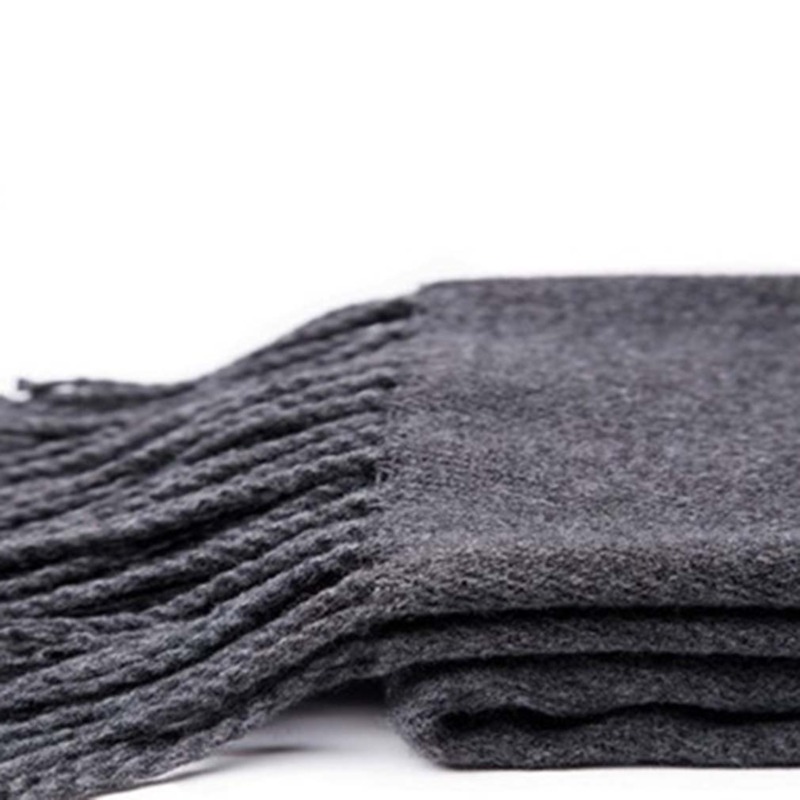Autumn And Winter Solid Color  - Wool Scarf Men のレビューと価格