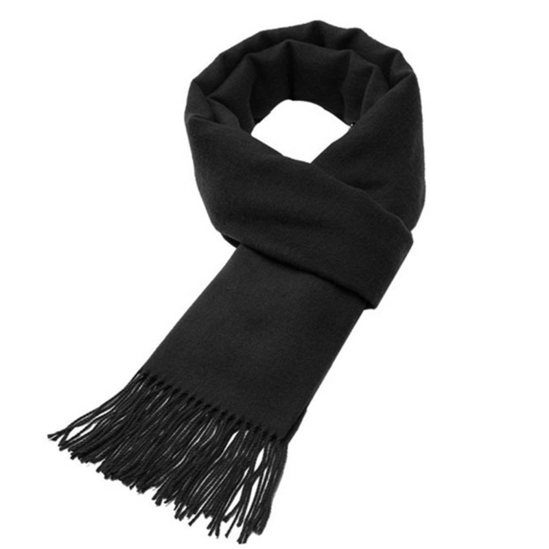 Autumn And Winter Solid Color  - Wool Scarf Men のレビューと価格
