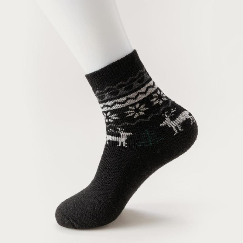 5 Pairs Men's Faux Wool Socks  - Thermal Sock Wool のレビューと価格