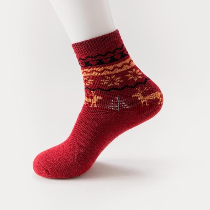 5 Pairs Men's Faux Wool Socks  - Thermal Sock Wool のレビューと価格