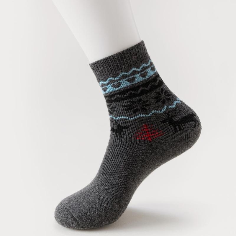 5 Pairs Men's Faux Wool Socks  - Thermal Sock Wool のレビューと価格