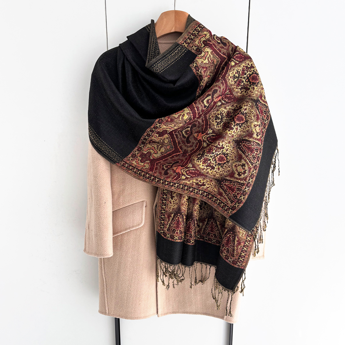 Luxury Scarf For Women Autumn  - Cashmere Pashmina Wrap のレビューと価格
