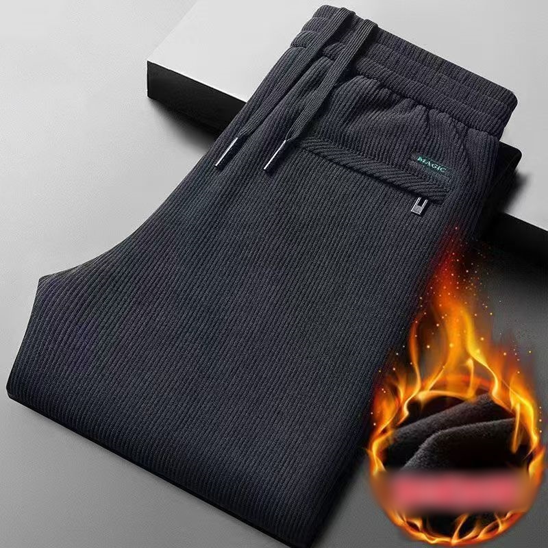 Black gray men's corduroy and  - Corduroy Pant Warm のレビューと価格
