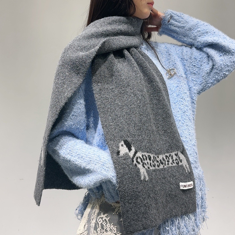 Korean Version Wool Blend Pupp - Wool Scarf Men のレビューと価格