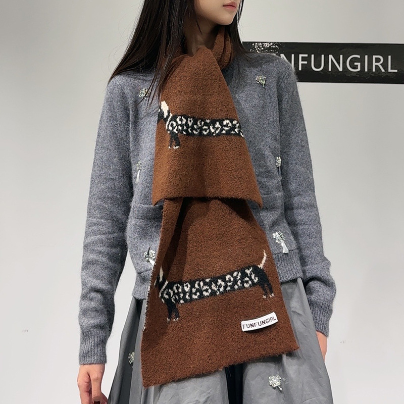 Korean Version Wool Blend Pupp - Wool Scarf Men のレビューと価格