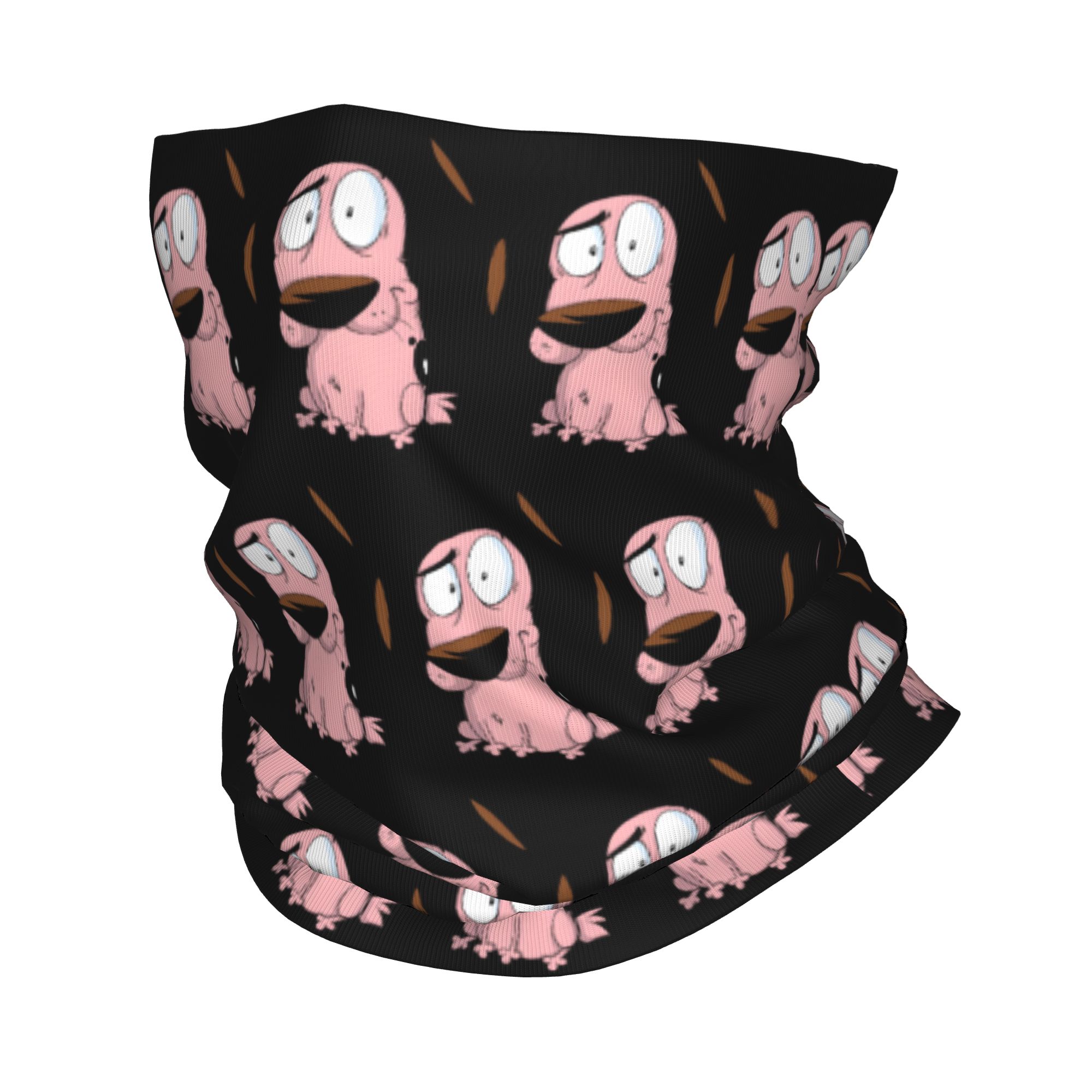 Custom Cartoon Courage Dog Win - Neck Gaiter Fleece のレビューと価格