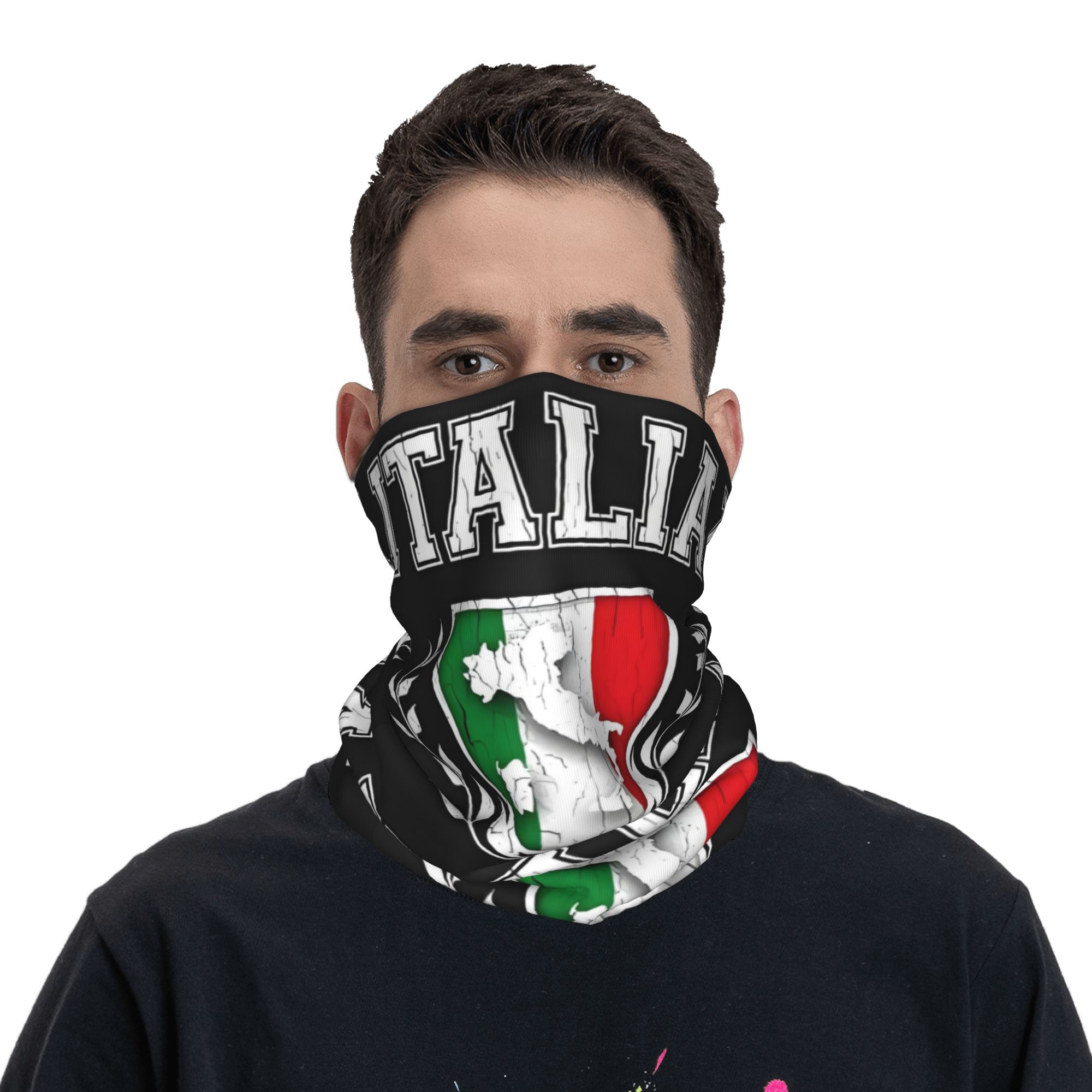 Custom Italy Flag Bandana Neck - Neck Gaiter Fleece のレビューと価格