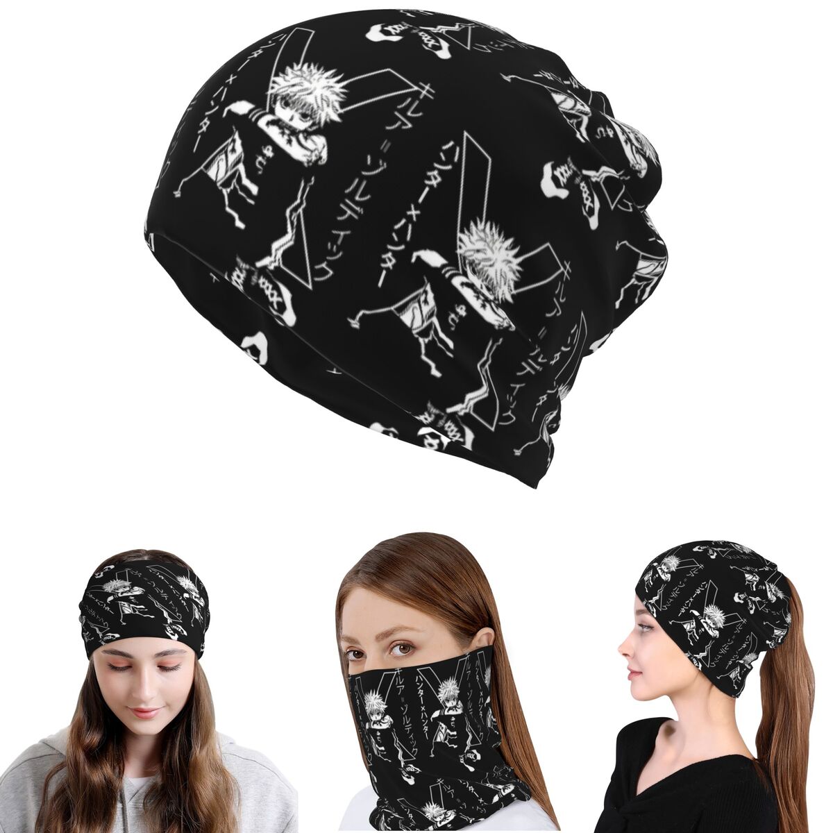 Killua Zoldyck Anime HXH Hunte - Knit Beanie Hat Warm のレビューと価格
