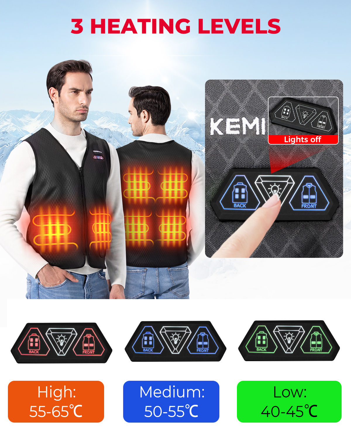 Lightweight Heated Vest USB Po - Heated Vest Battery のレビューと価格