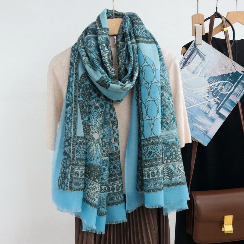 Tassels Long Scarf Luxury Bran - Cashmere Pashmina Wrap のレビューと価格