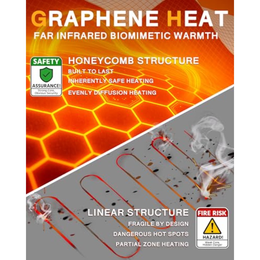 Wulcea Graphene Heated Vest Fo - Heated Vest Battery のレビューと価格