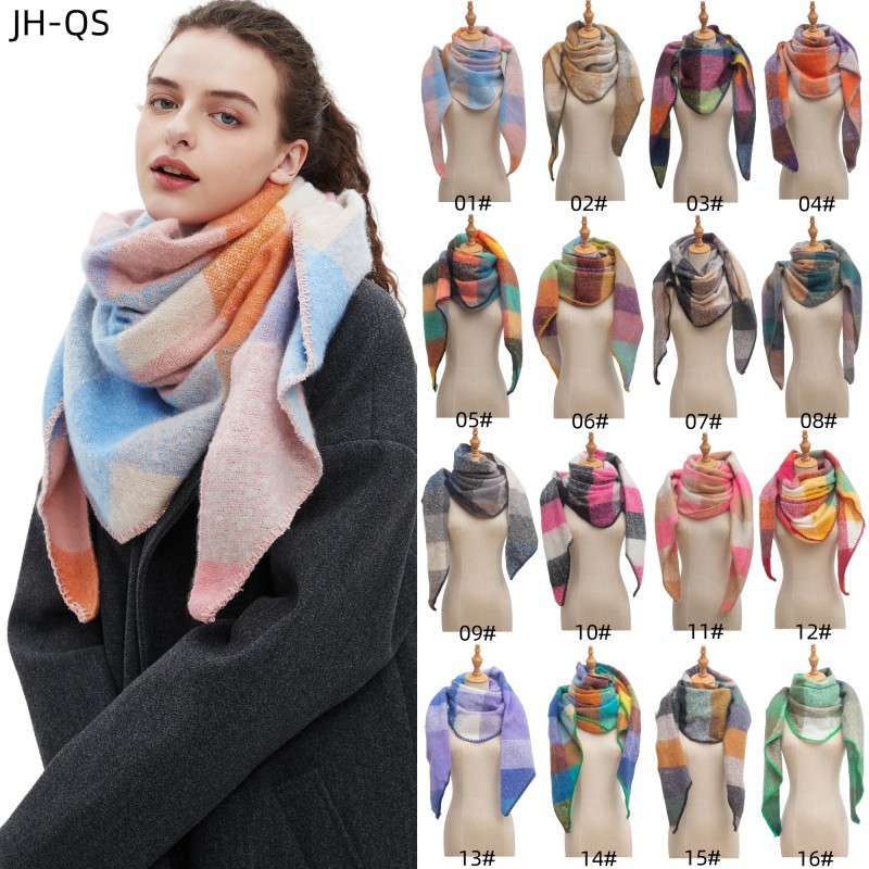 Women's Plaid Scarf Shawl  Sho - Shawl Wrap Winter のレビューと価格
