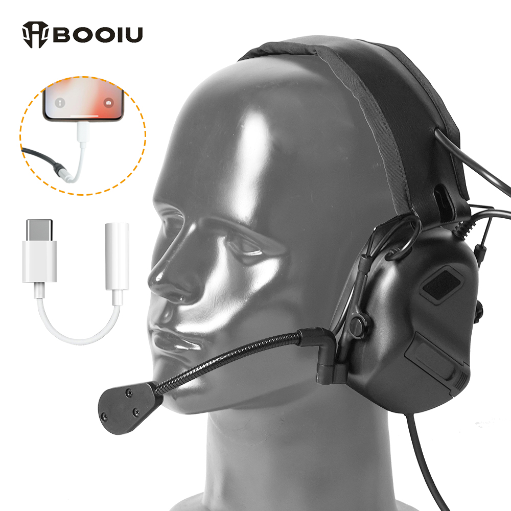 BOOIU Tactical Electronic Shoo - Earmuffs Foldable のレビューと価格