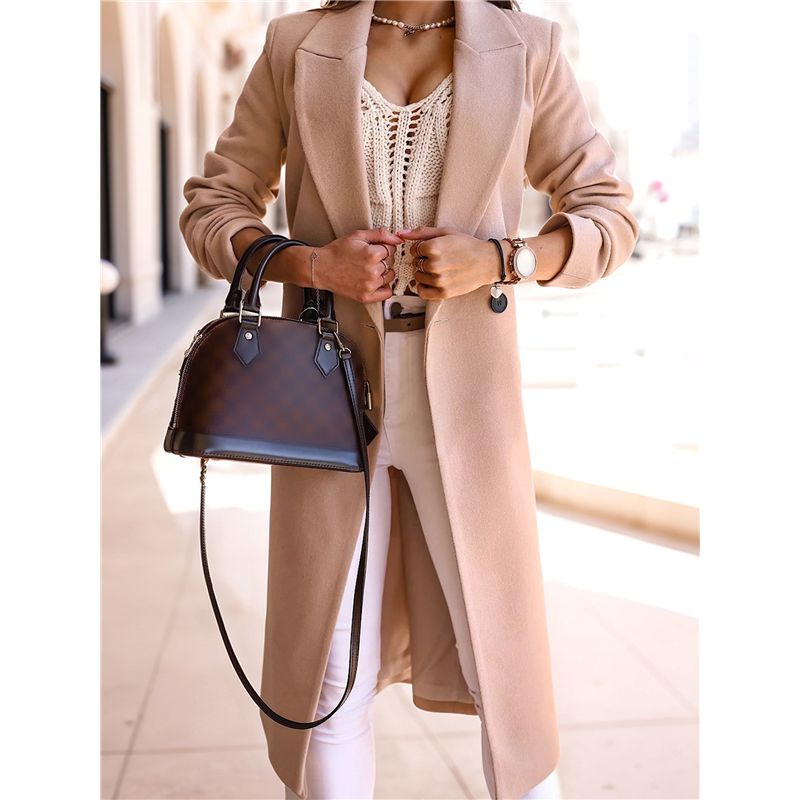 A24F-Women Long Wool Coats For - Wool Coat Peacoat のレビューと価格
