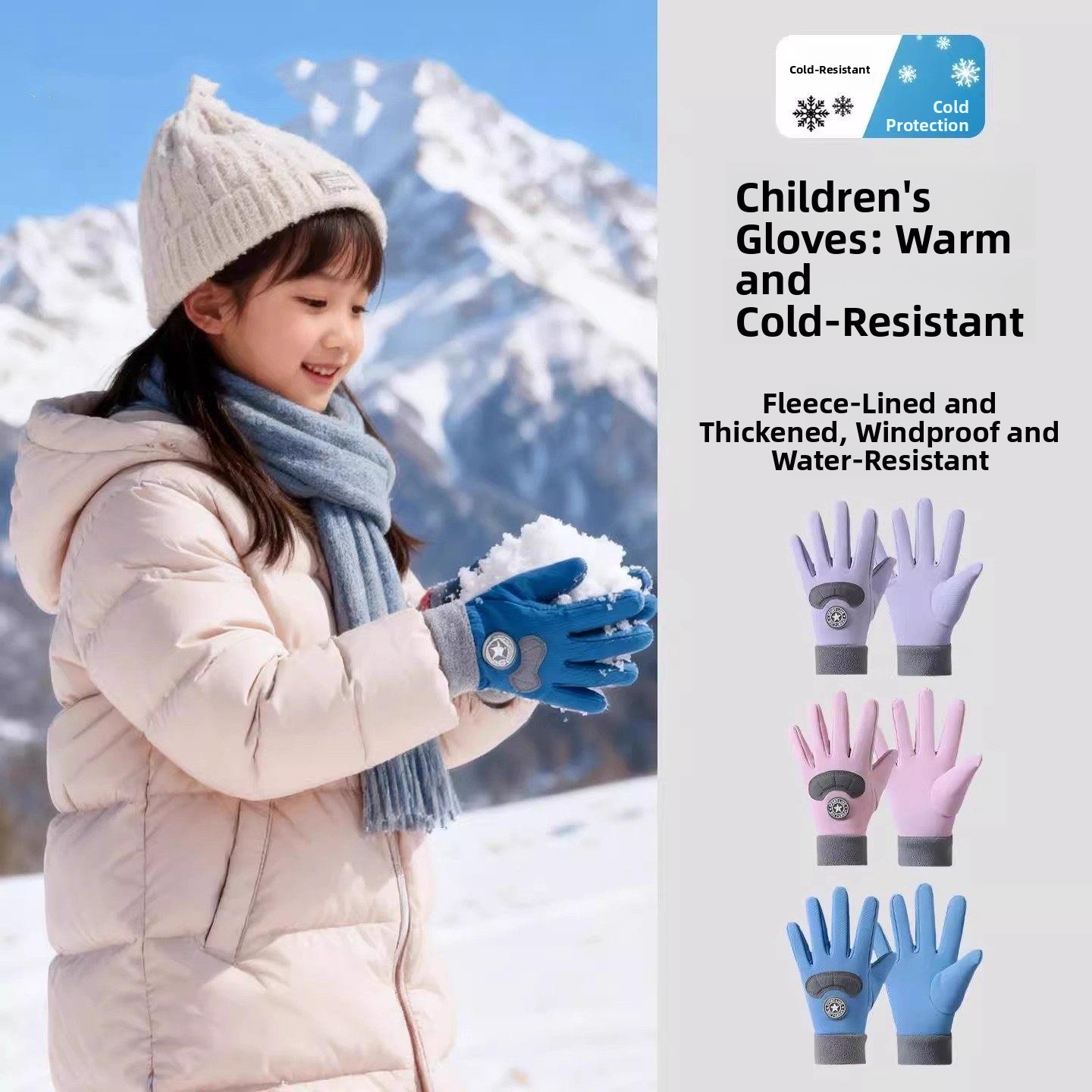 Children's Ski Gloves Winter W - Snow Glove Insulated のレビューと価格