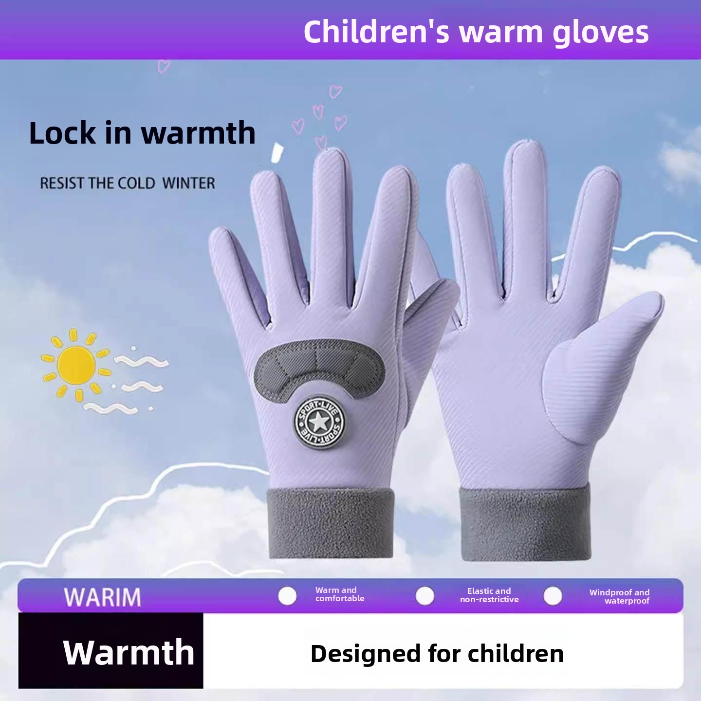 Children's Ski Gloves Winter W - Snow Glove Insulated のレビューと価格