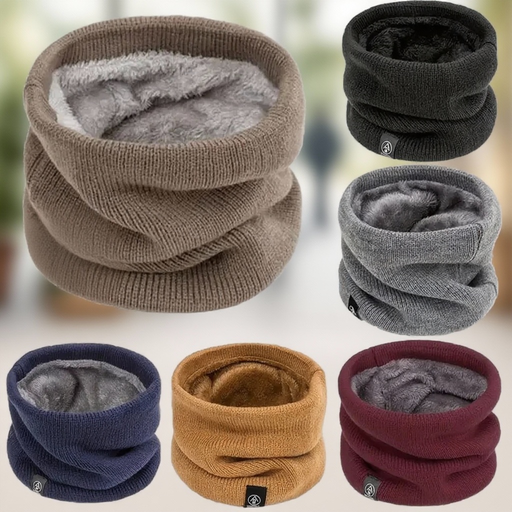 Warm Knitted Scarf Thickened P - Neck Gaiter Fleece のレビューと価格
