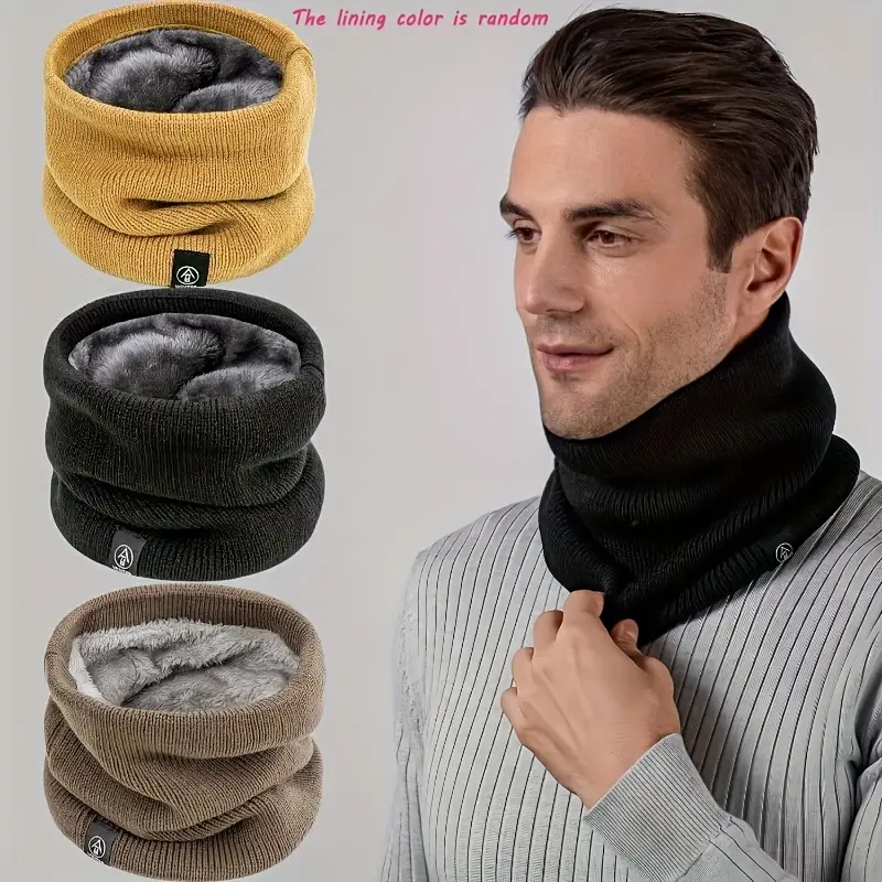 Warm Knitted Scarf Thickened P - Neck Gaiter Fleece のレビューと価格