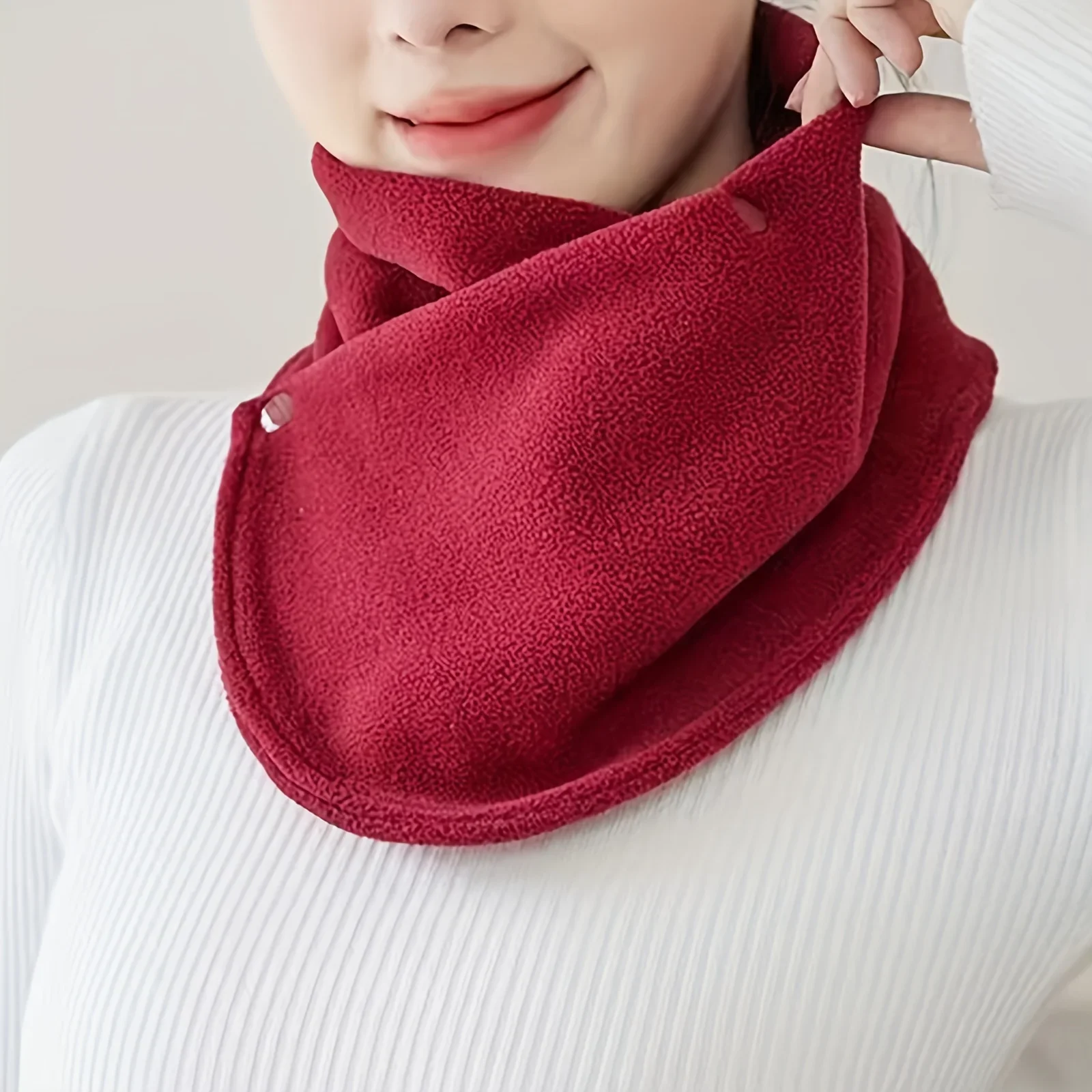 Classic Solid Color Snap Neck  - Neck Gaiter Fleece のレビューと価格