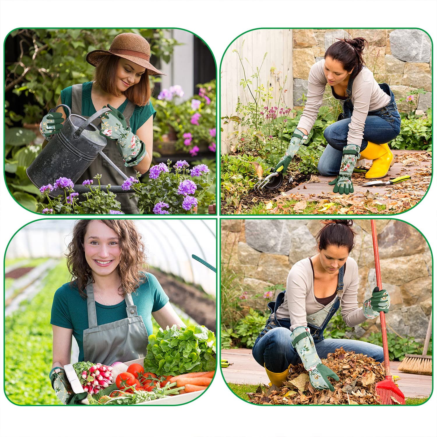 Women's Long Gardening Gloves, - Touch Screen Gloves のレビューと価格