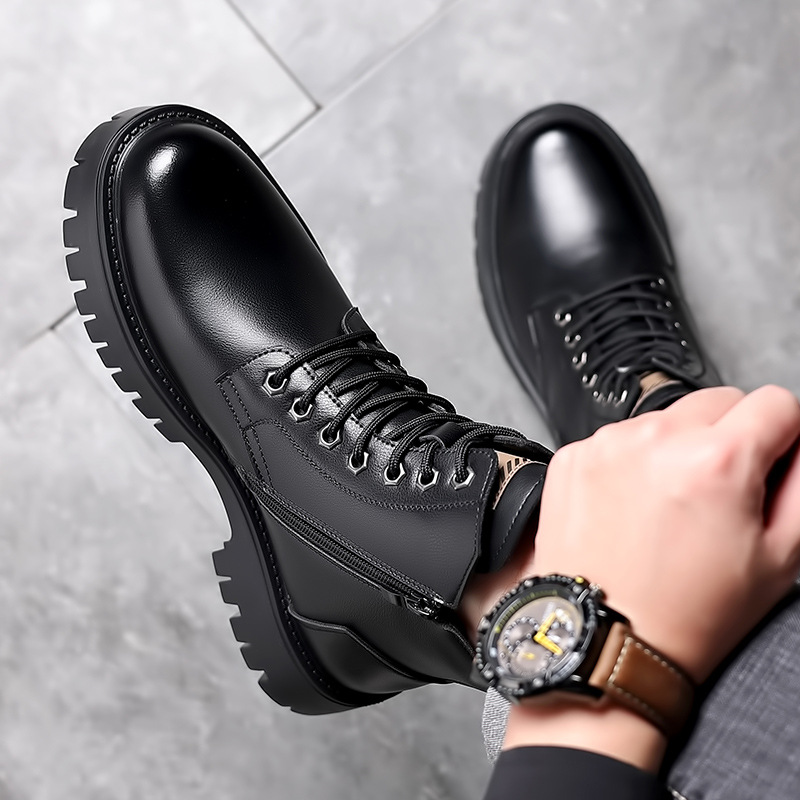 Men Classic Genuine Leather Bo - Waterproof Winter Boot のレビューと価格