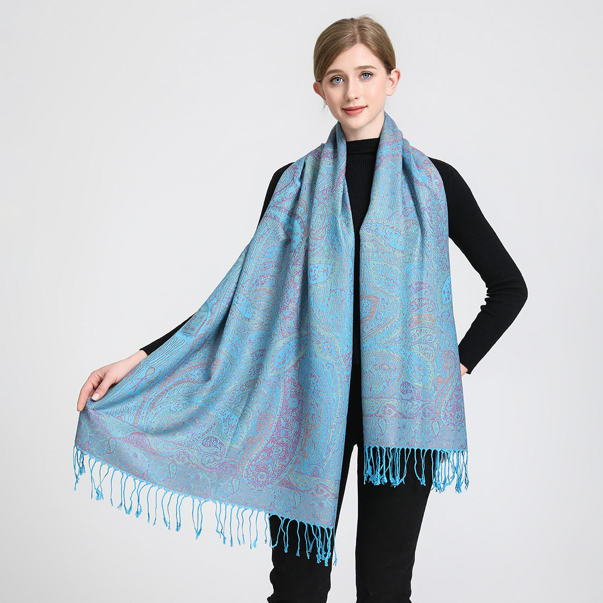 Tassel Blanket Design Thick Pa - Cashmere Pashmina Wrap のレビューと価格