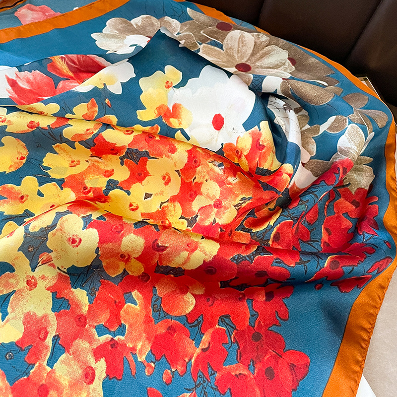 70x70cm Silk Scarf Square For  - Shawl Wrap Winter のレビューと価格