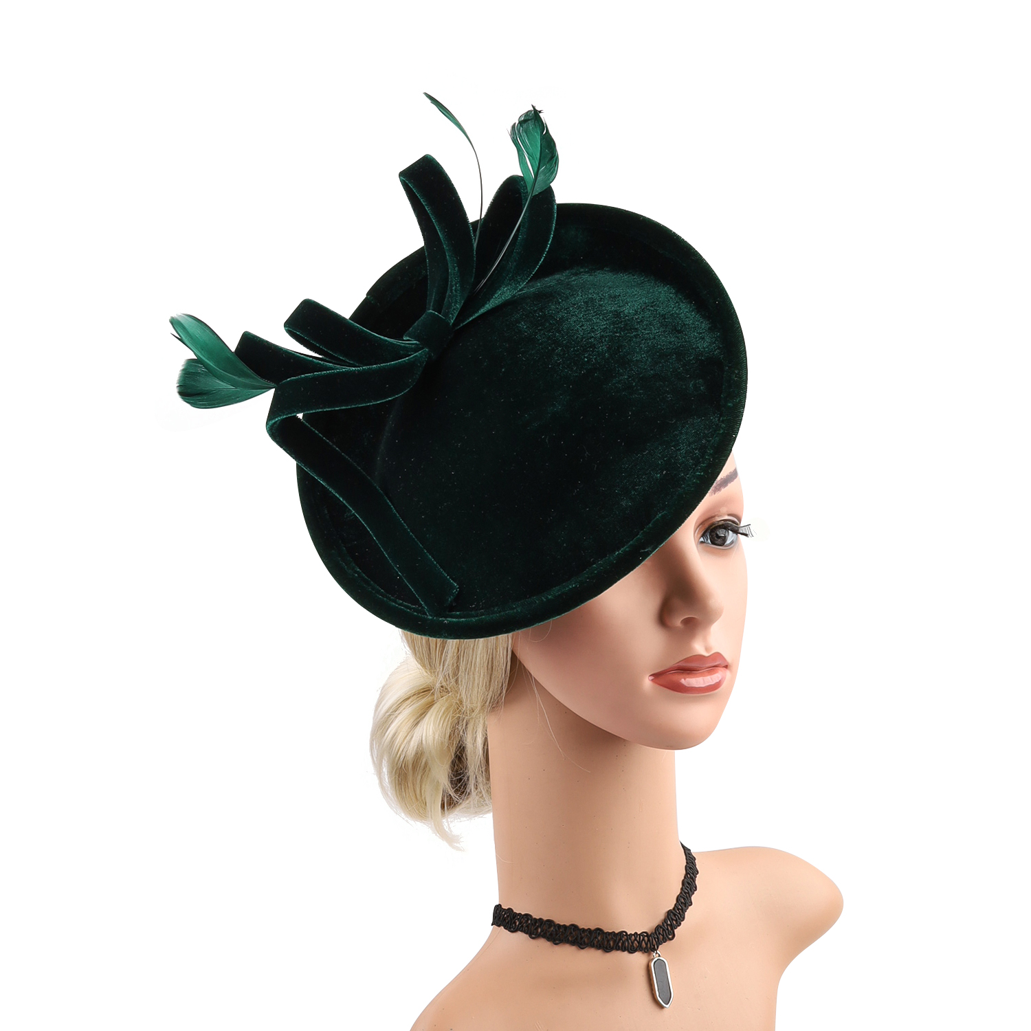 Velour Velvet Fascinator Feath - Winter Headband Fleece のレビューと価格