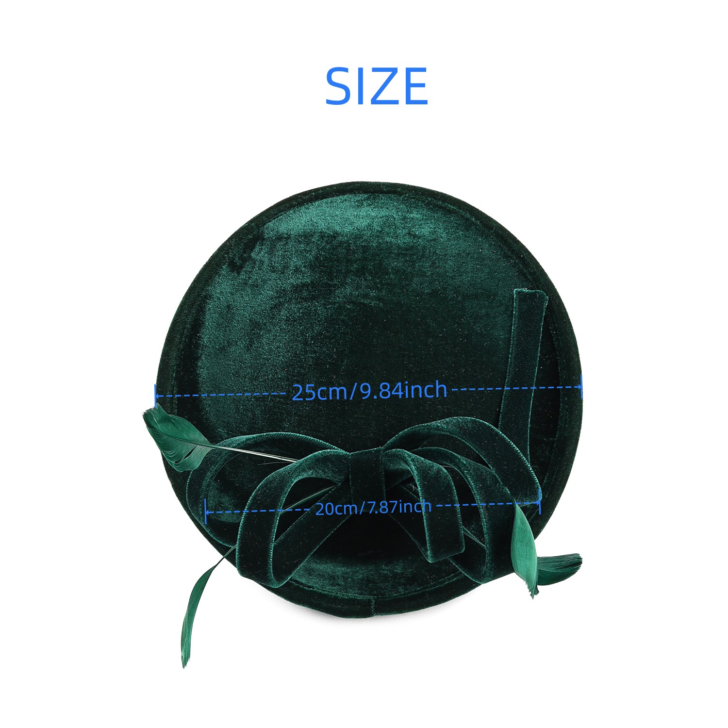 Velour Velvet Fascinator Feath - Winter Headband Fleece のレビューと価格