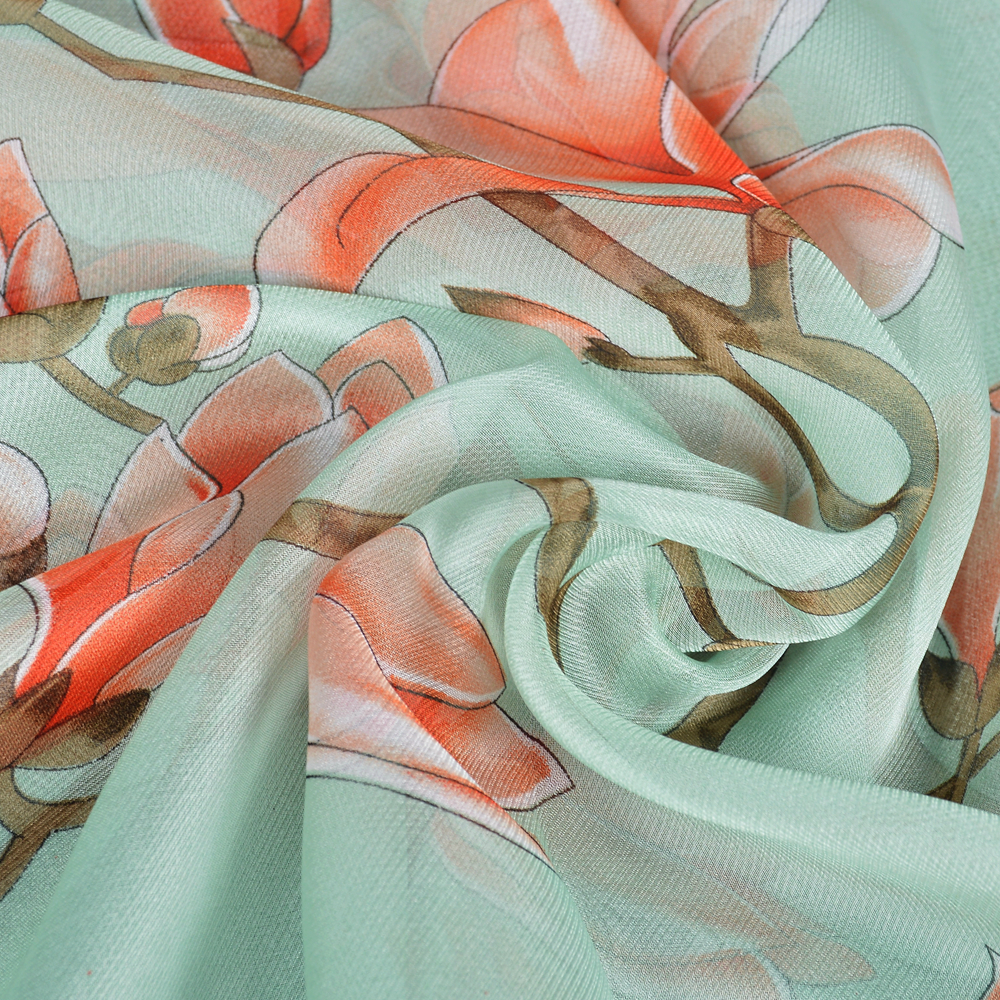 BYSIFA| Light Green Silk Scarf - Shawl Wrap Winter のレビューと価格