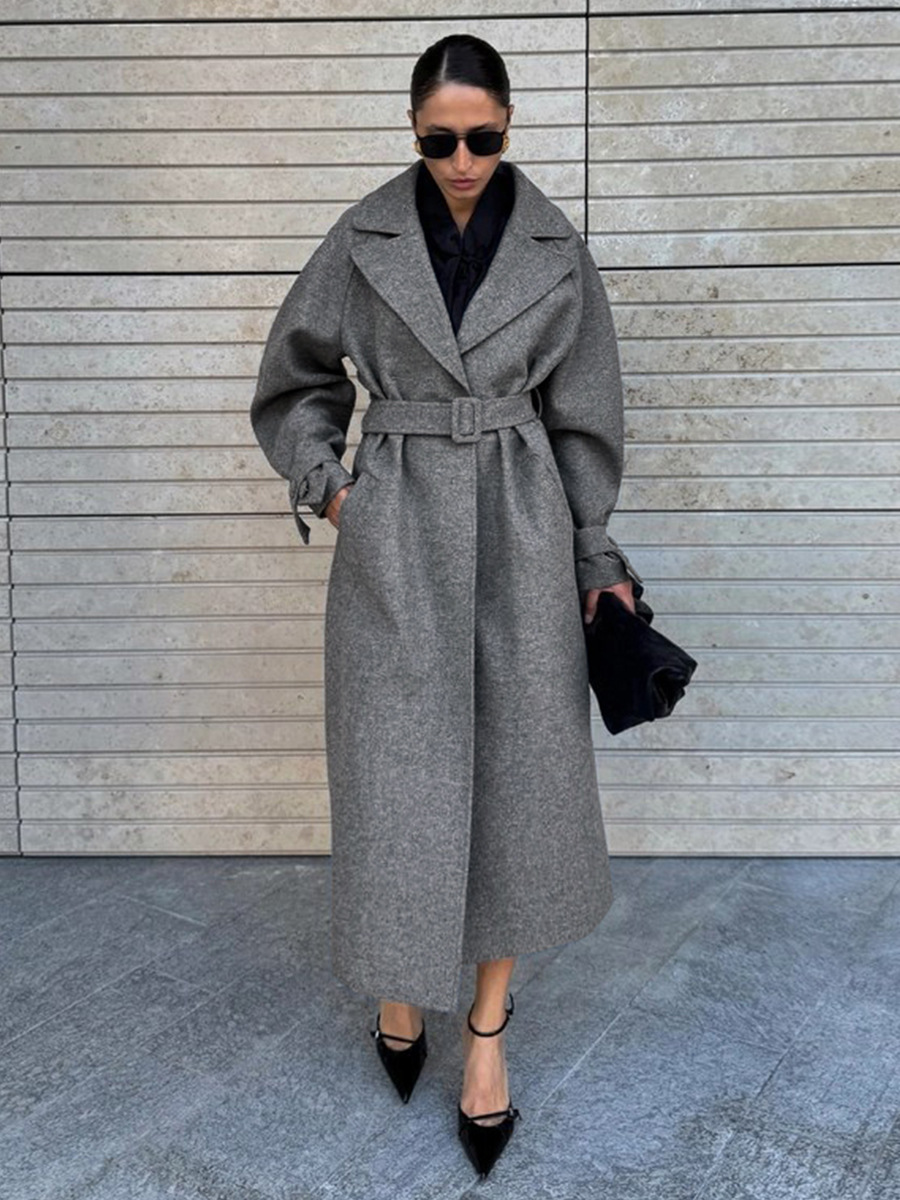 LUCYSHIHATTU Long Imitation wo - Wool Coat Peacoat のレビューと価格