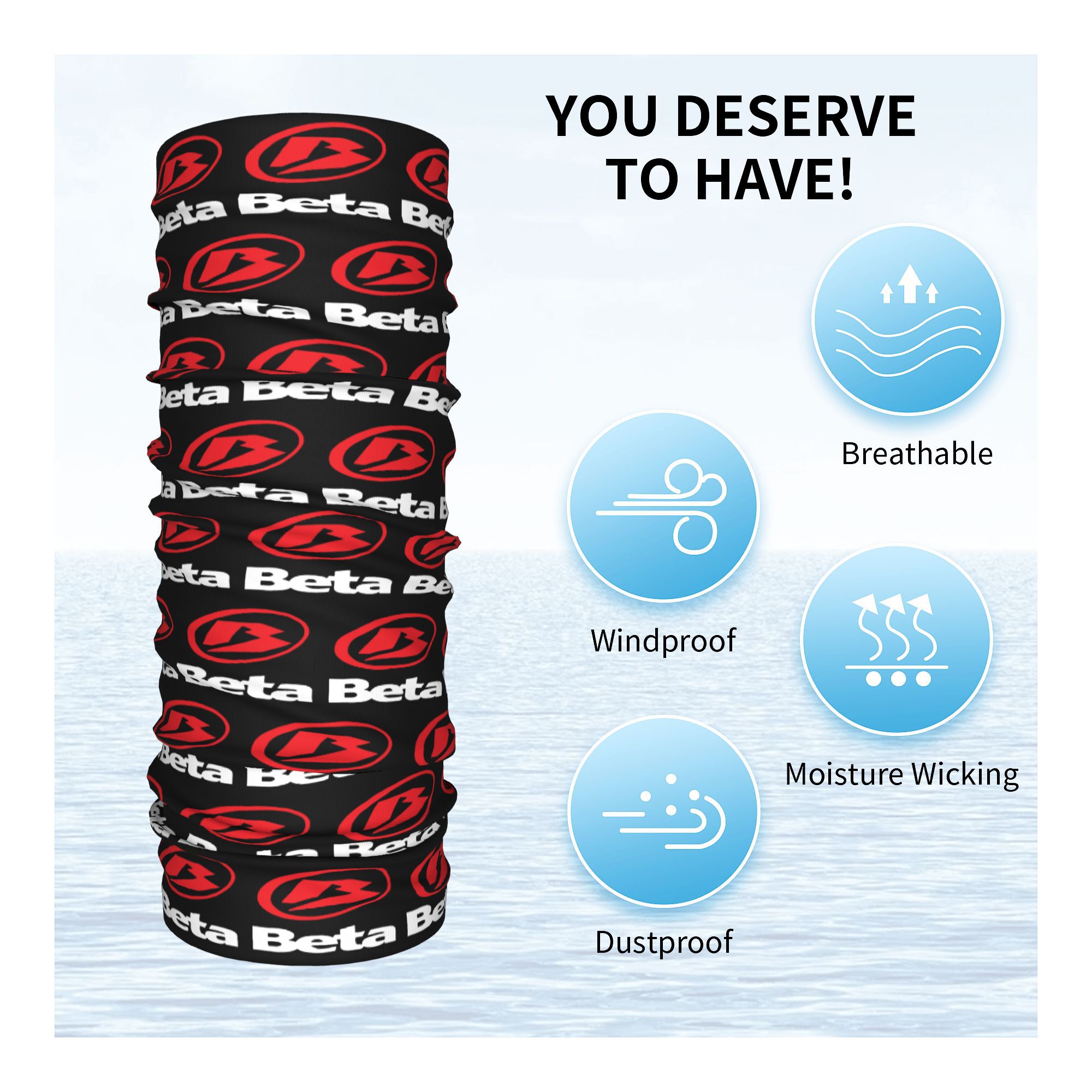 Custom New Motorcycle Racing B - Neck Gaiter Fleece のレビューと価格