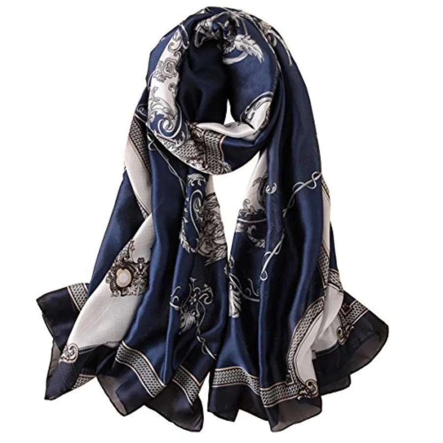 Silk Scarf Mulberry Silk Fashi - Shawl Wrap Winter のレビューと価格