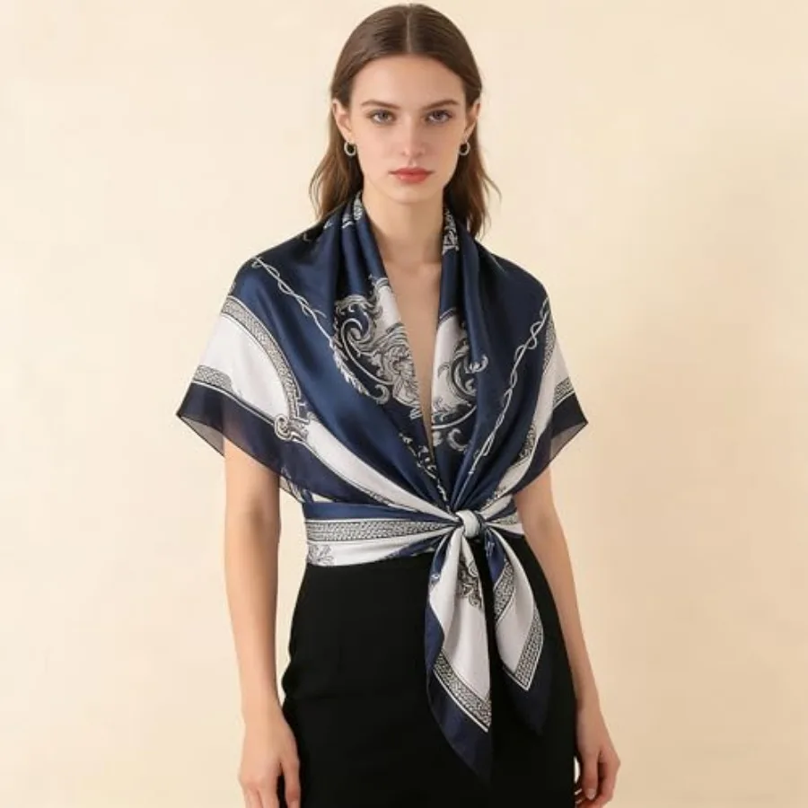 Silk Scarf Mulberry Silk Fashi - Shawl Wrap Winter のレビューと価格