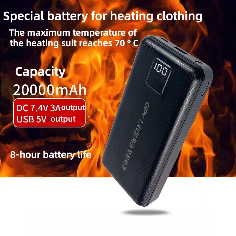 New Large Capacity 7.4V/3A/160 - Heated Vest Battery のレビューと価格