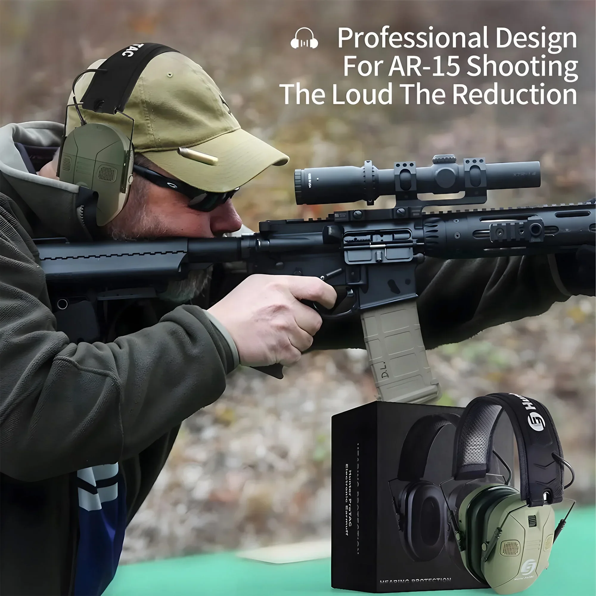 Foldable Tactical Electronic E - Earmuffs Foldable のレビューと価格