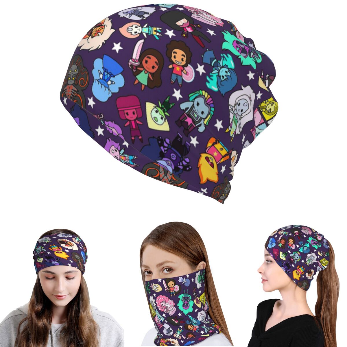 Crystal Gems Steven Universe B - Knit Beanie Hat Warm のレビューと価格