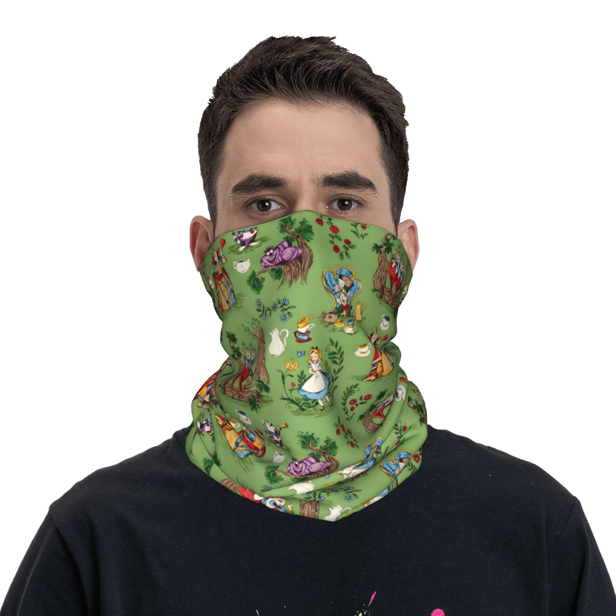 Custom A-Alice in W-Wonderland - Neck Gaiter Fleece のレビューと価格