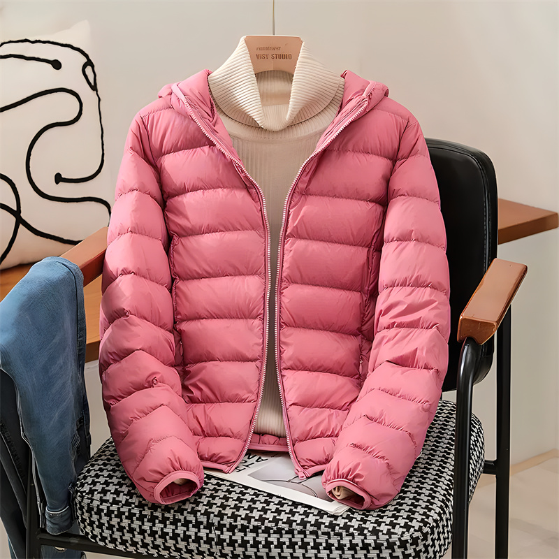 Plus Size Women Hooded Korean  - Down Jacket Packable のレビューと価格