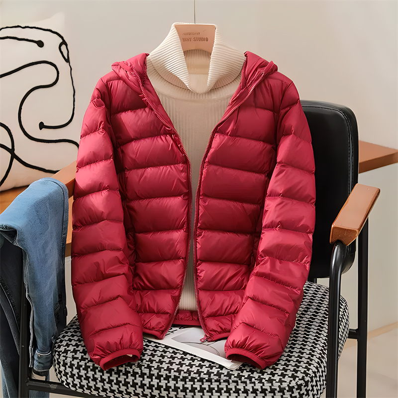 Plus Size Women Hooded Korean  - Down Jacket Packable のレビューと価格