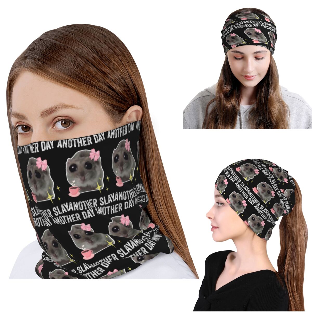 Sad Hamster Another Day Anothe - Knit Beanie Hat Warm のレビューと価格