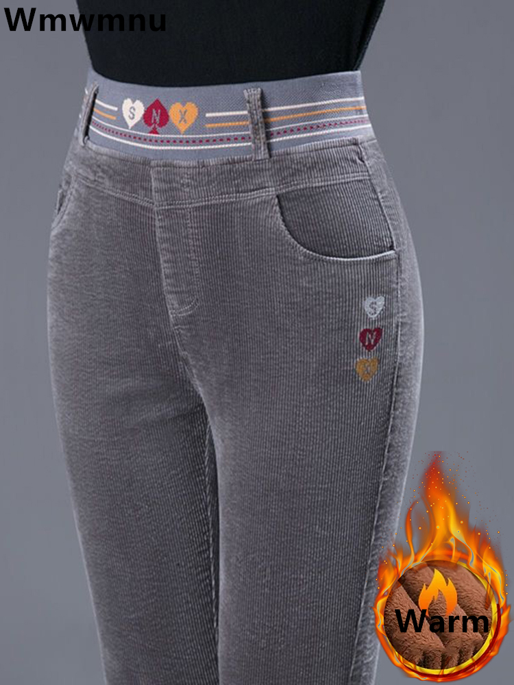 Winter Thicken Plush Lined Pen - Corduroy Pant Warm のレビューと価格