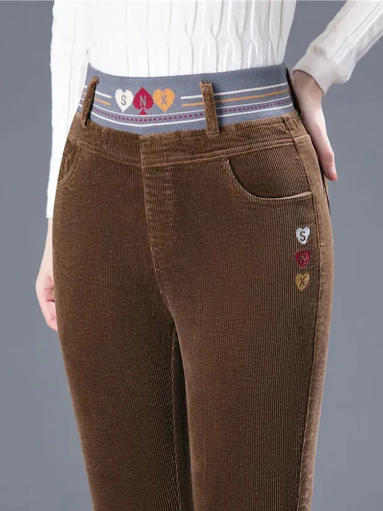 Winter Thicken Plush Lined Pen - Corduroy Pant Warm のレビューと価格