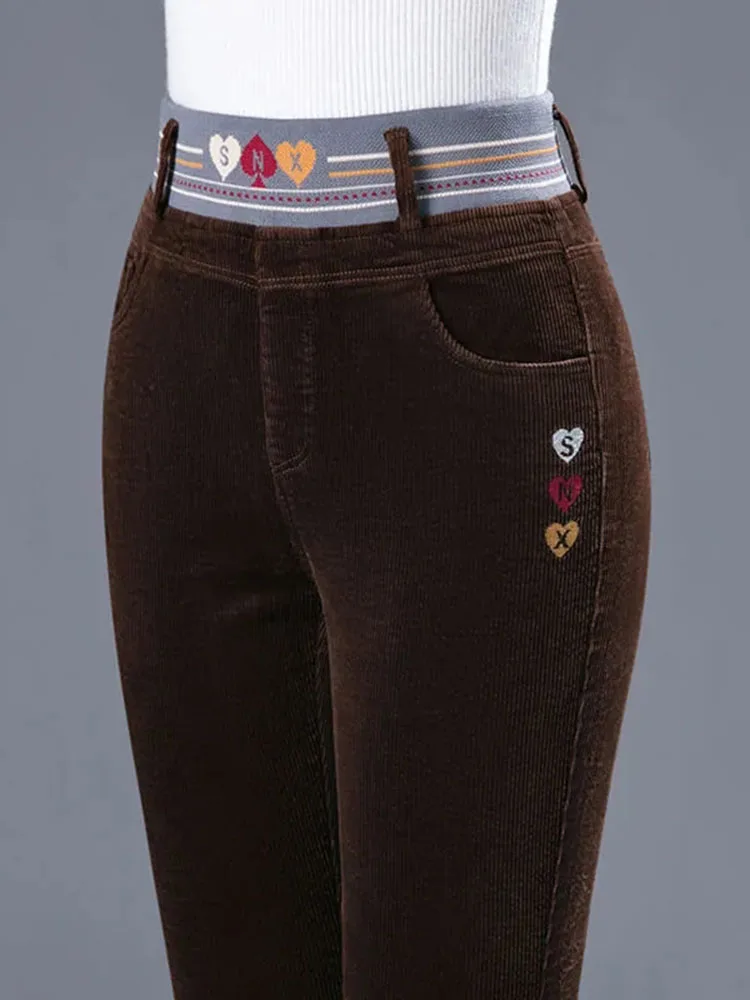 Winter Thicken Plush Lined Pen - Corduroy Pant Warm のレビューと価格