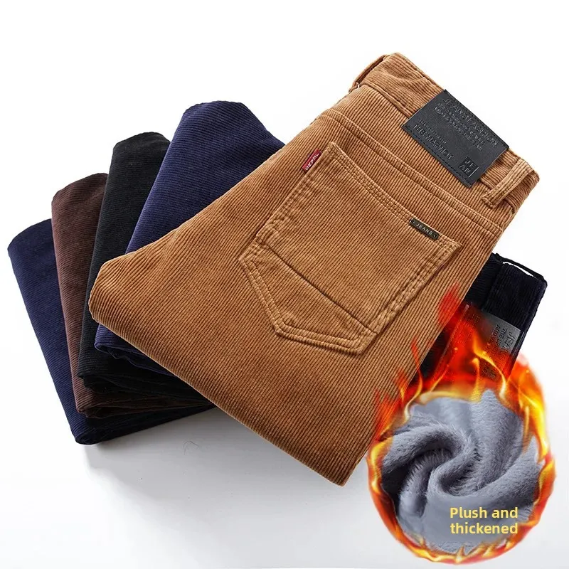 Thickened Fleece Lined Corduro - Corduroy Pant Warm のレビューと価格