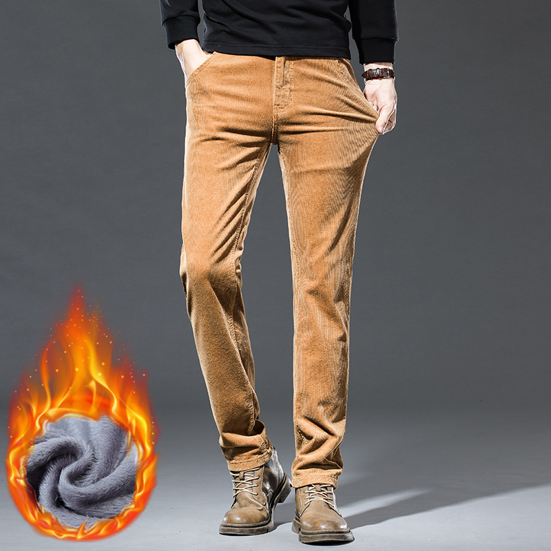 Winter New Men's Corduroy Flee - Corduroy Pant Warm のレビューと価格