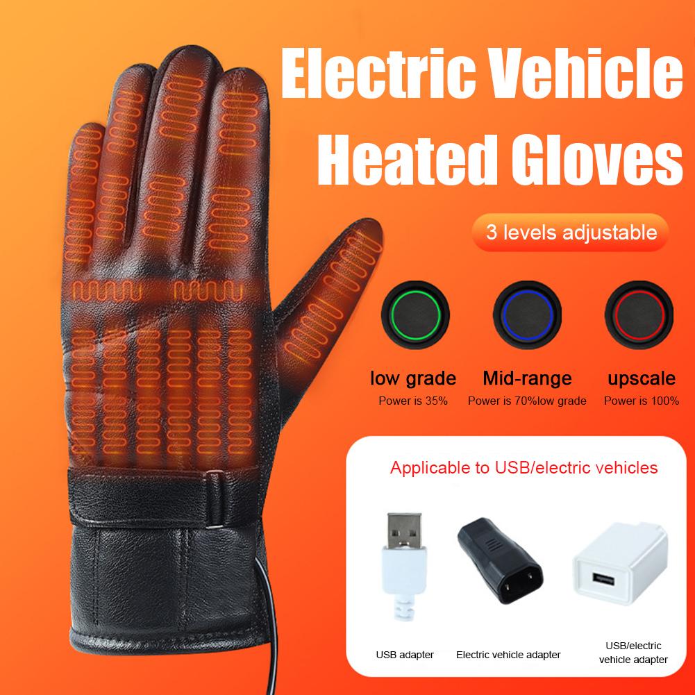 1 Pair USB Heating Gloves Rech - Touch Screen Gloves のレビューと価格