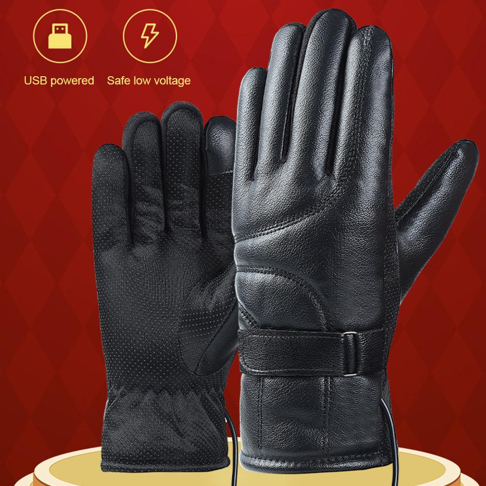 1 Pair USB Heating Gloves Rech - Touch Screen Gloves のレビューと価格